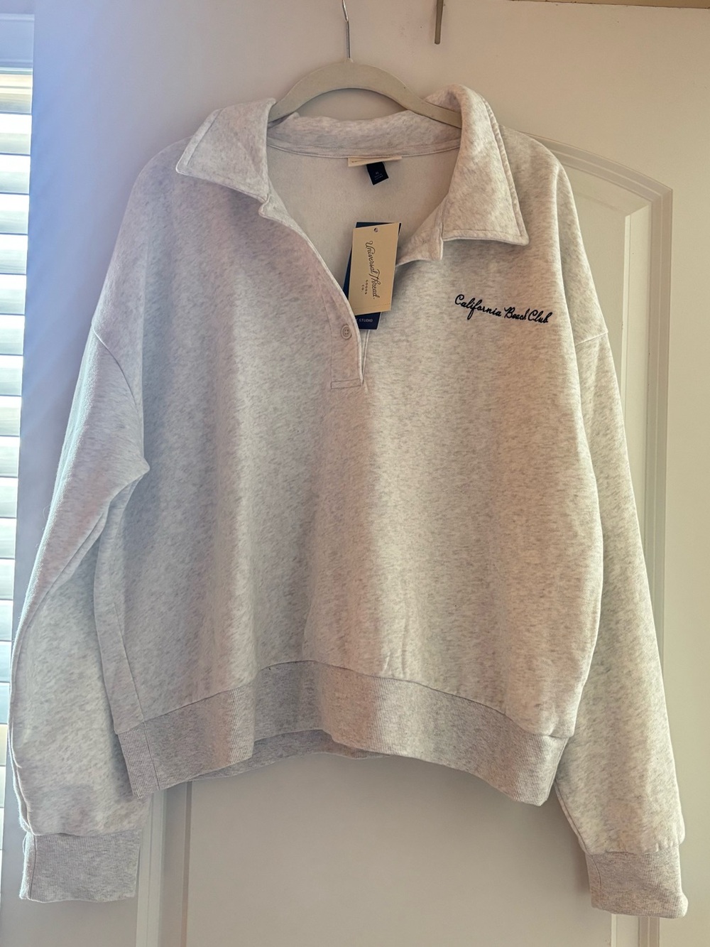 NWT Universal Thread Fleece polo sweatshirt - Picture 3 of 5